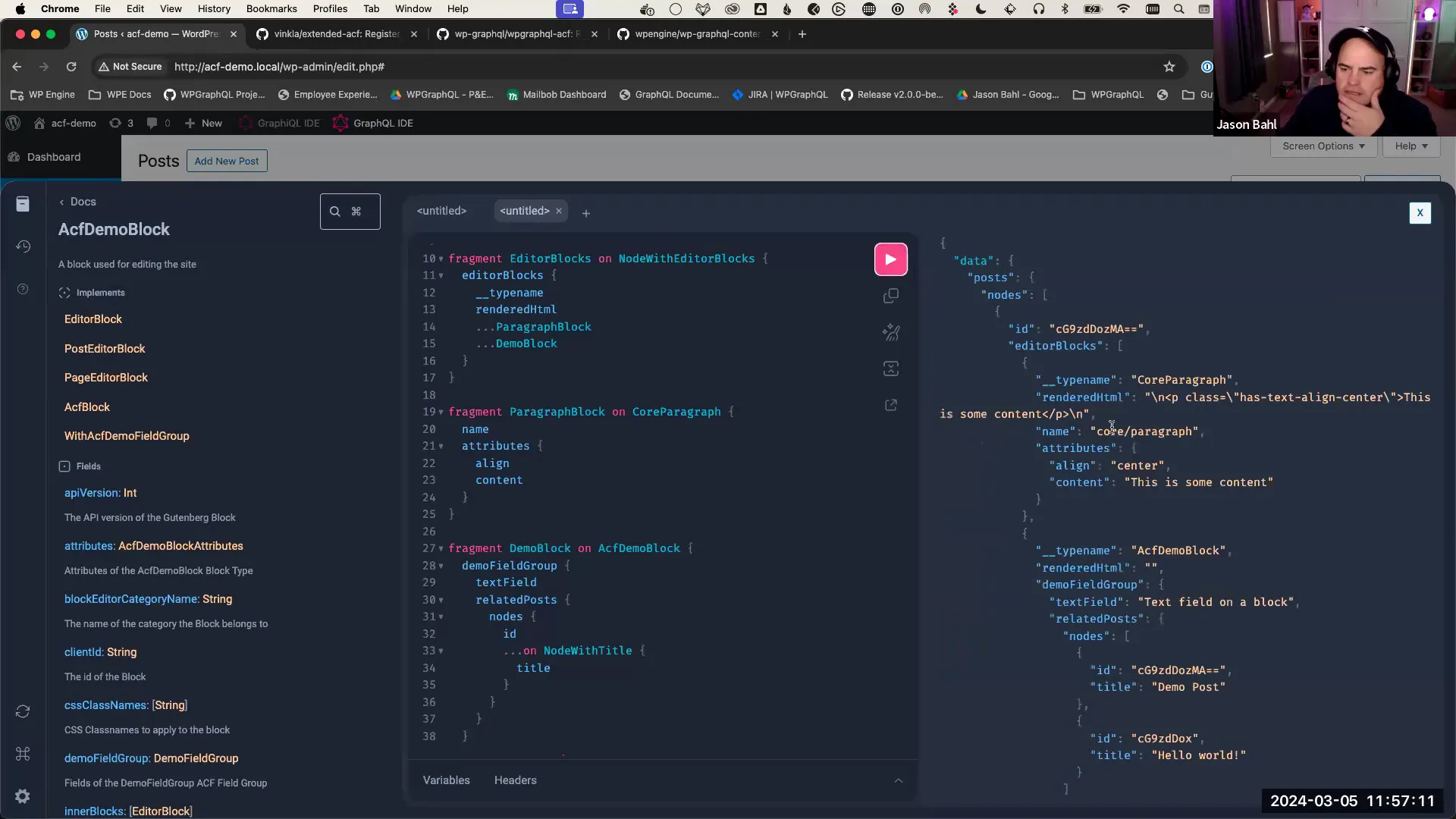 Querying ACF Blocks Example