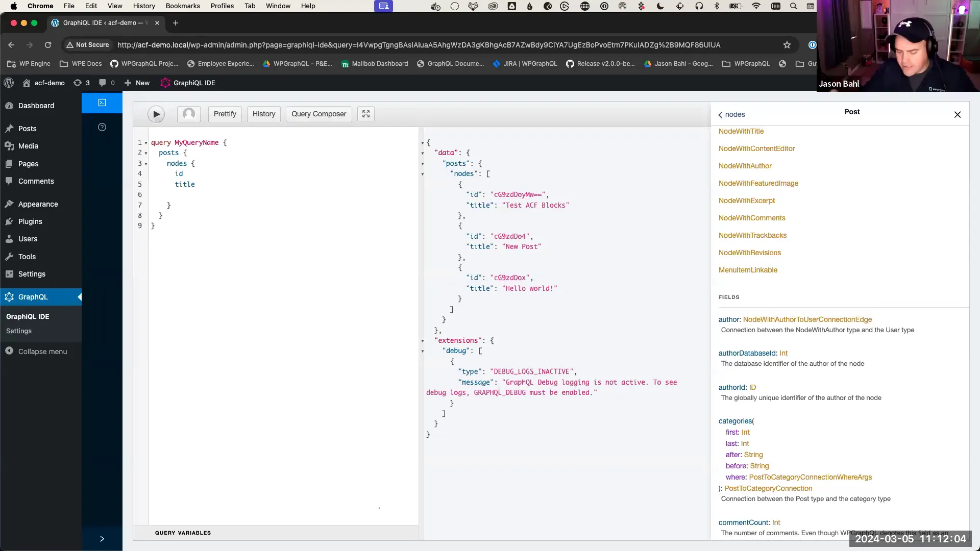 Querying for Custom Fields Example