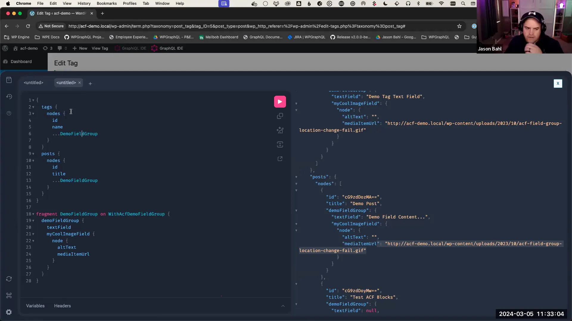 Combining Queries with Fragments