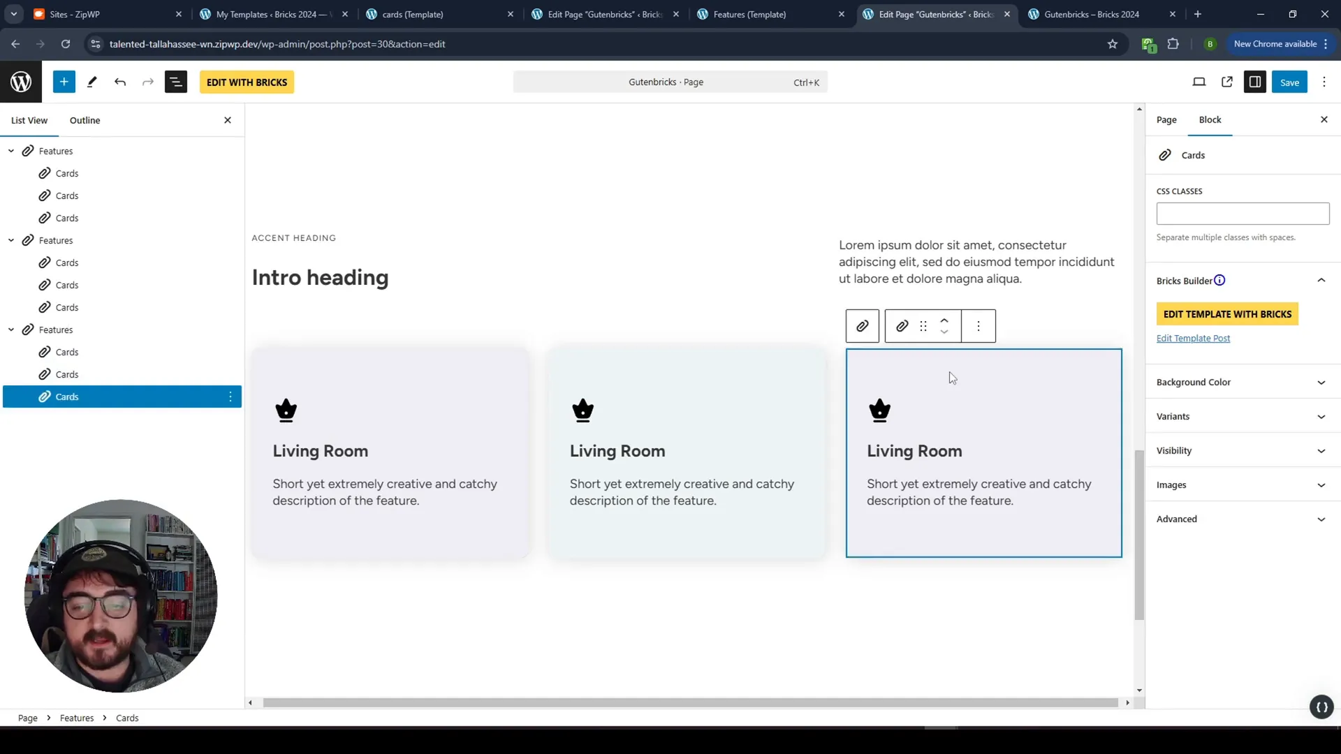 Using conditional displays for card elements